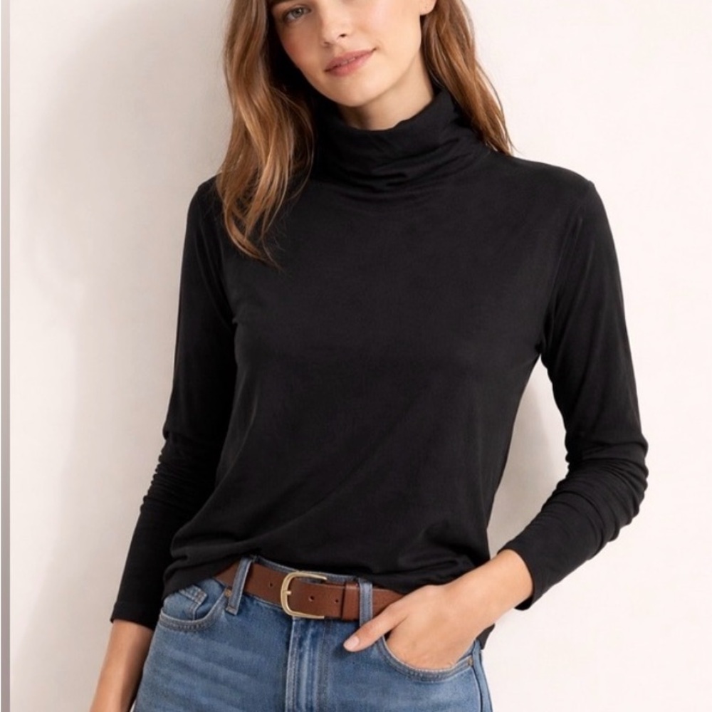 Madewell Black Long Sleeve Turtleneck